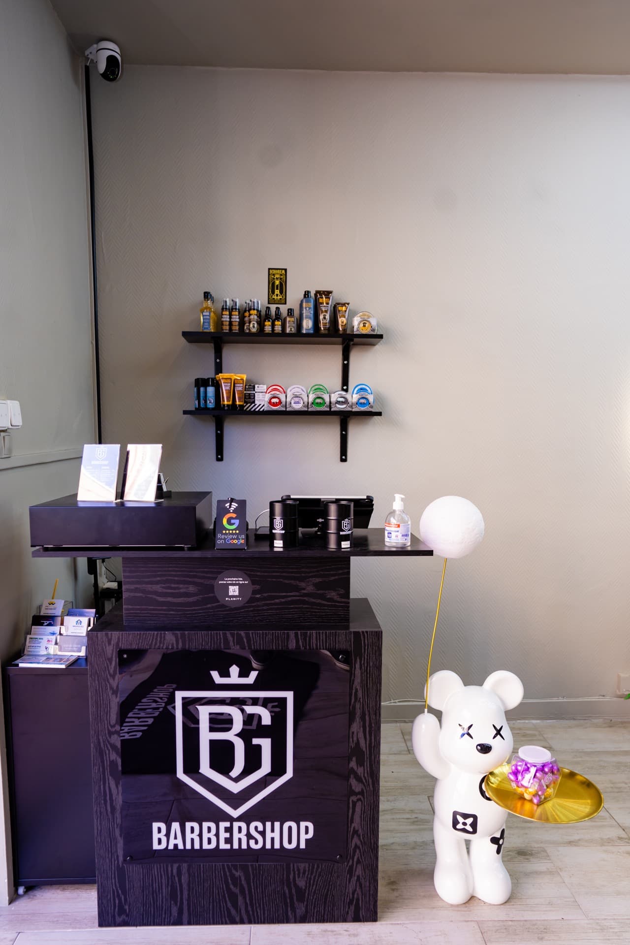 Réception et boutique