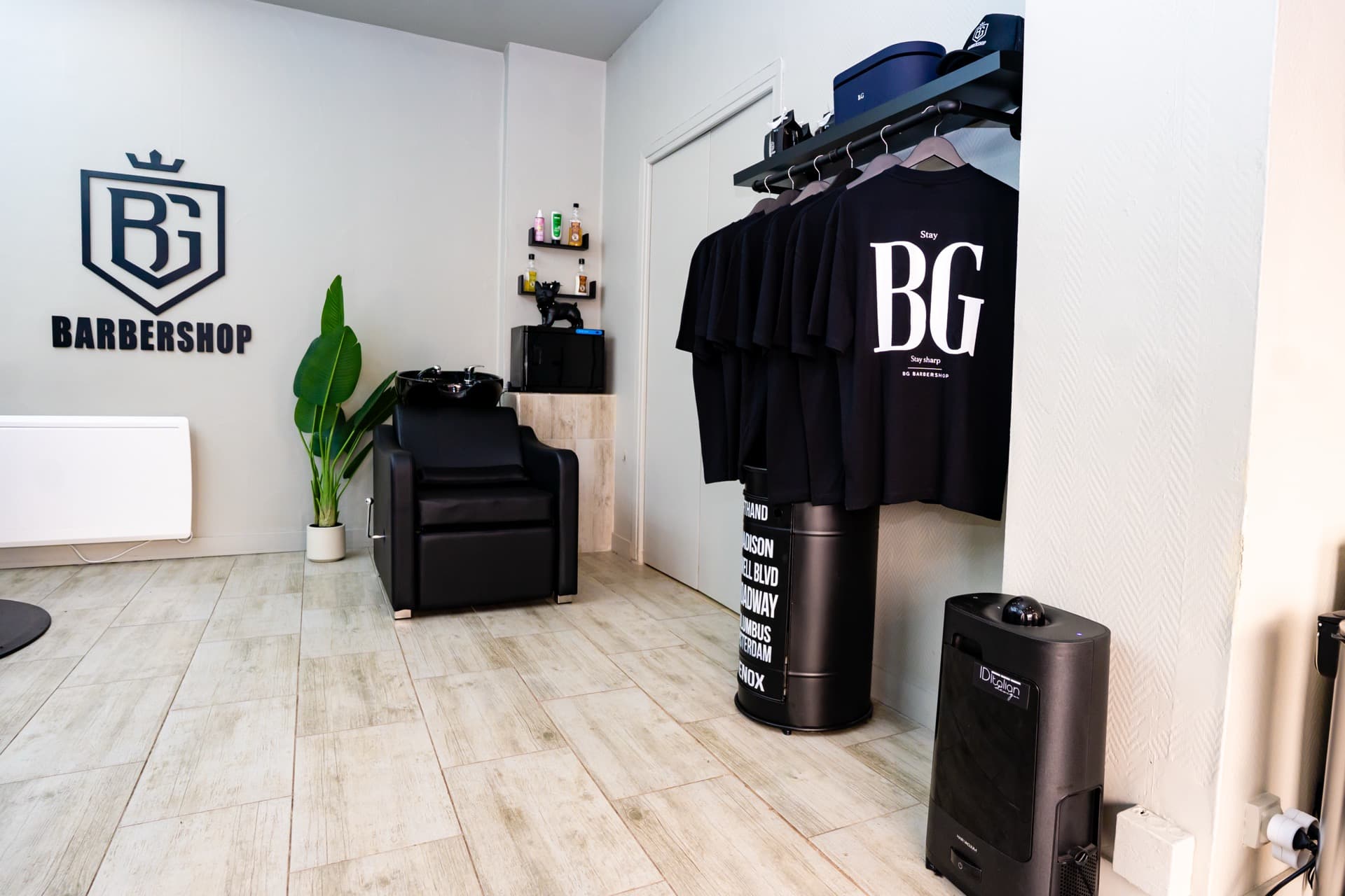 Espace lavage et merch BG