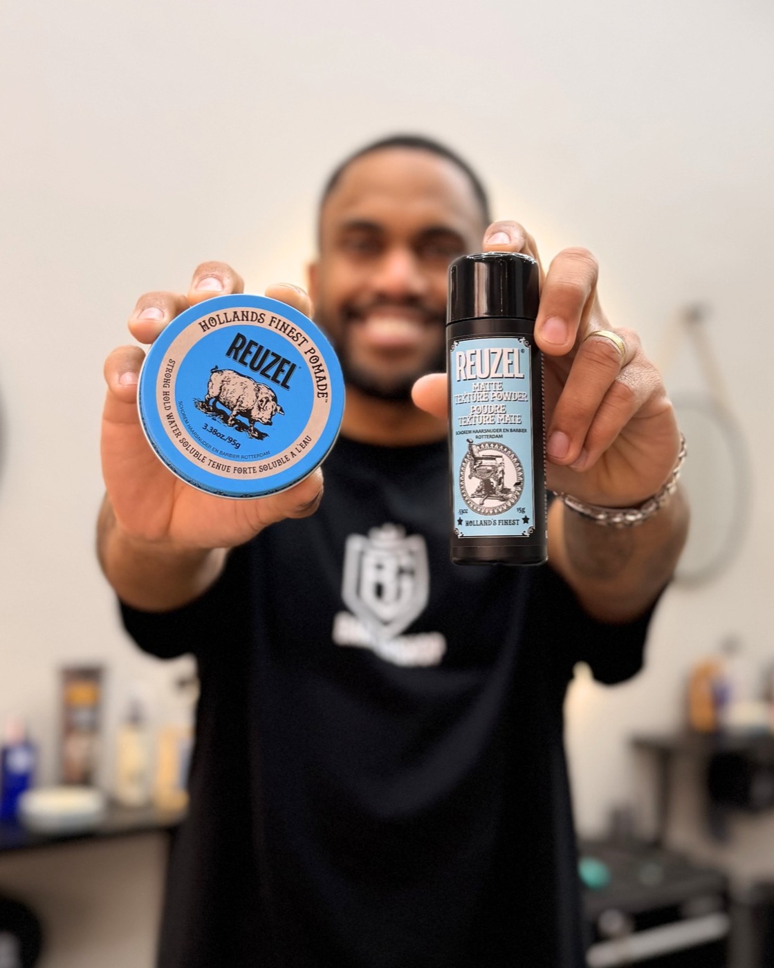 Produits coiffants conseillés au salon BG Barbershop